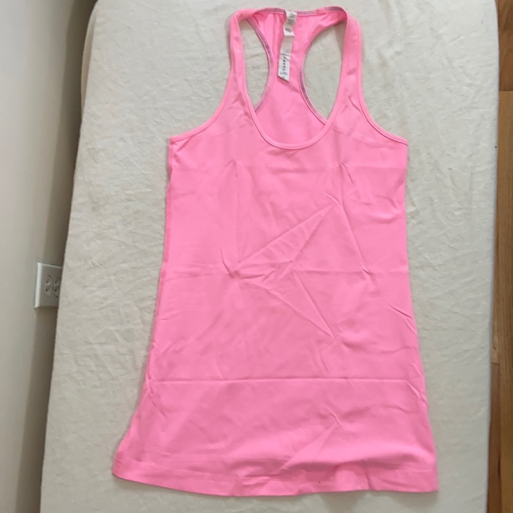 Bright pink Lululemon CRB tank